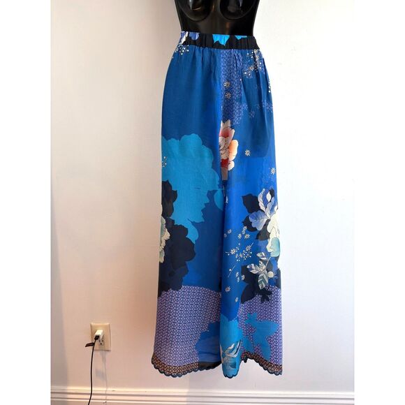 Authentic Vintage Johnny Was Wide Leg Pant w Slits Size Large - Picture 2 of 8